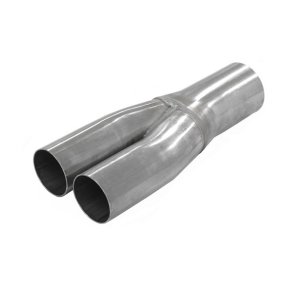 Rostfritt y-stycke 1x76 -> 2x63,5mm