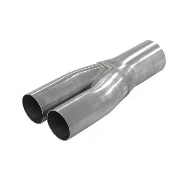Rostfritt y-stycke 1x63,5 -> 2x50,8mm