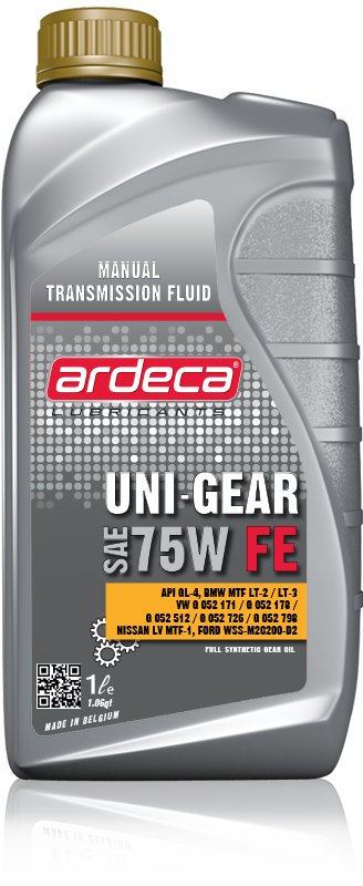 Gearolie Uni-Gear 75W FE - 1 ltr - Ardeca Gearolie - Industri Kemi ApS