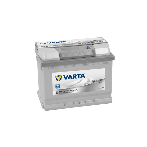 Batteri 12V 63AH/610A L- 242X175X190 silver DYNAMISK