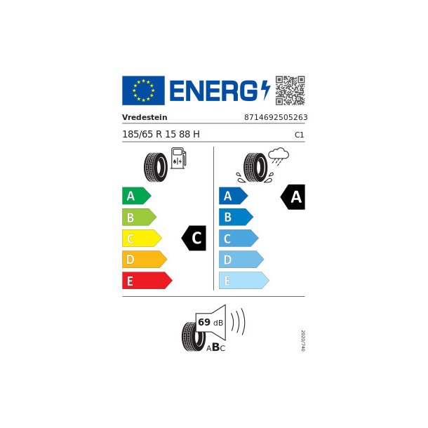 VREDESTEIN Sommerd&aelig;k 185/65R15 Ultrac