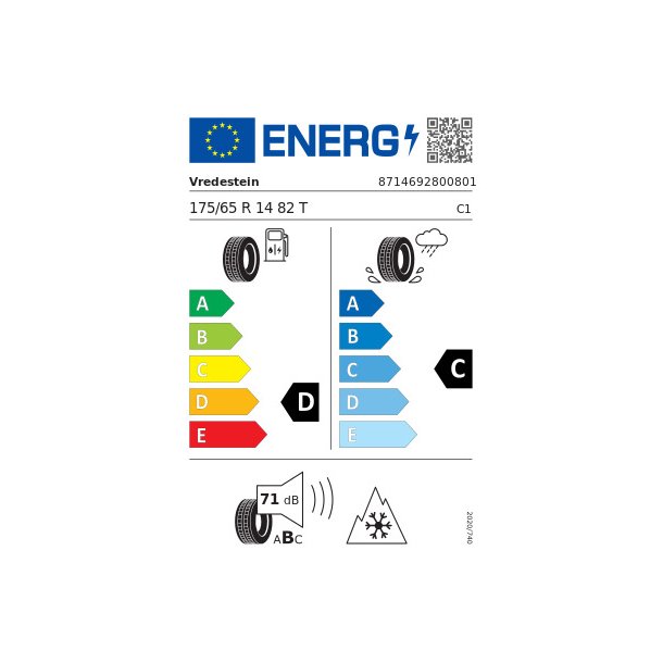 VREDESTEIN Vinterd&aelig;k 175/65R14 Snowtrac 5
