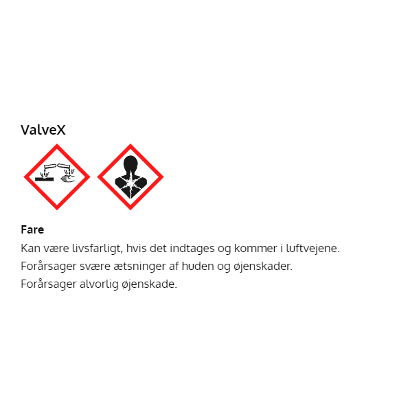 ValveX ventil- og cylindersm&oslash;ringsadditiv - 250 ml