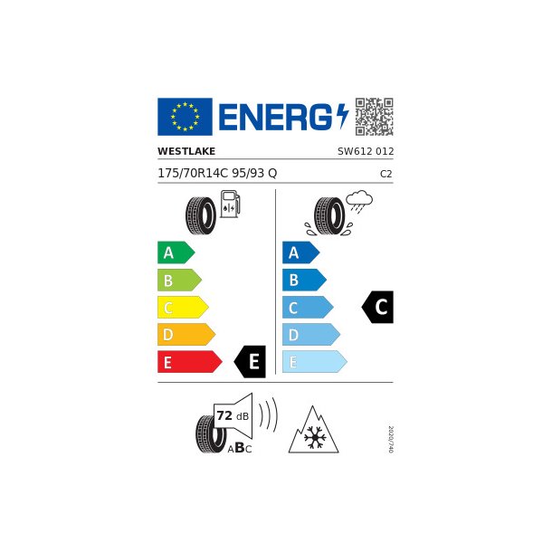 WESTLAKE Vinterd&aelig;k 175/70R14 SW612