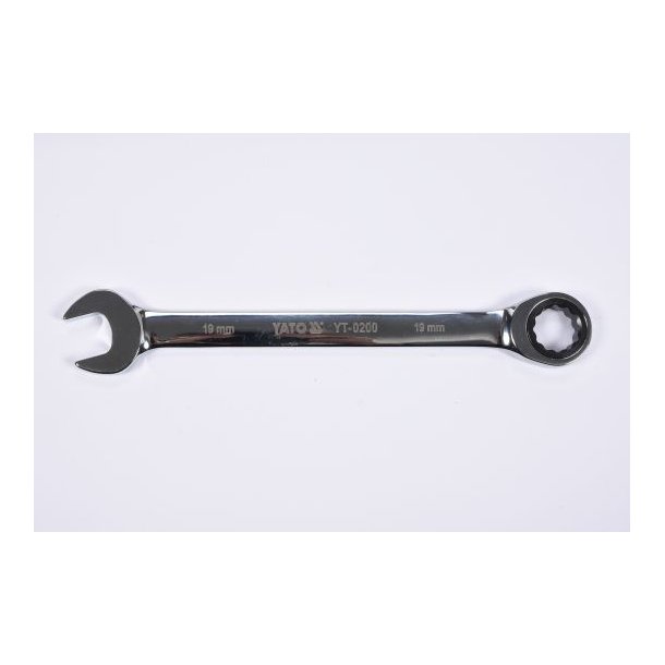 YATO Ringgaffeln&oslash;gle med Skralde 19 mm