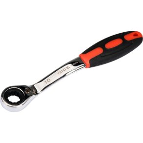 YATO Vinklet Ringn&oslash;gle med Skralde 10 mm YT-02372