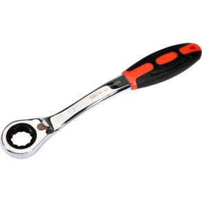 Yato Krum Ringn&oslash;gle med Skralde 17mm