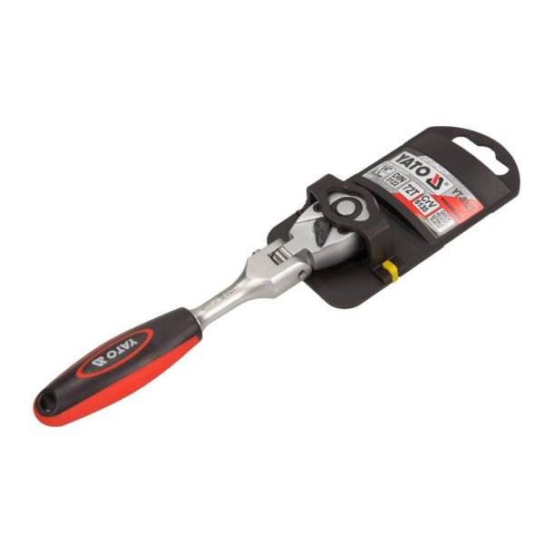 YATO Skralden�gle 1/4" Vipbar med L�s, 159mm