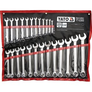 YATO Ringgaffeln&oslash;gles&aelig;t 25 Dele 6-32 mm YT-0365