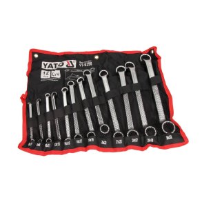 YATO Krumt Ringn&oslash;gles&aelig;t 6-32mm, 12 Dele YT-0398