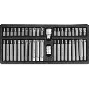 YATO Bits&aelig;t YT-0420 med RIBE & TORX SECURITY, 42 Dele