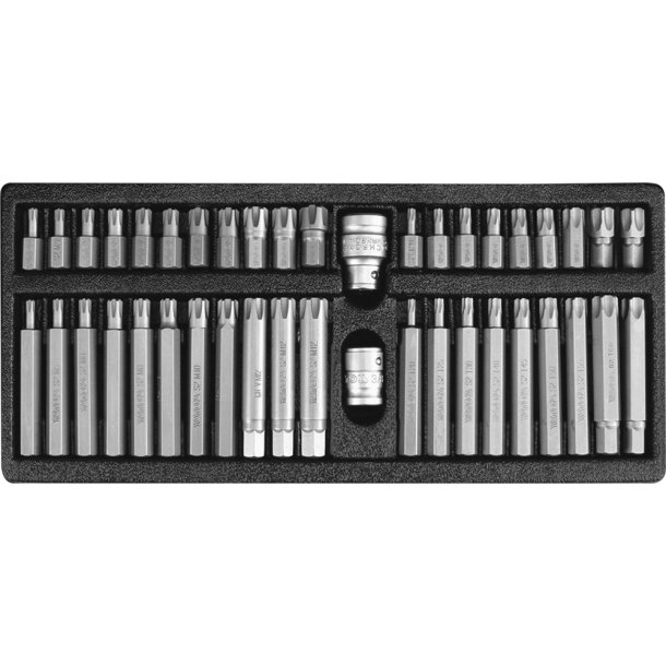 YATO Bits�t YT-0420 med RIBE &amp; TORX SECURITY, 42 Dele