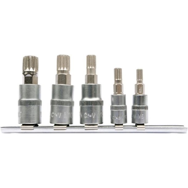 YATO Spline N�gles�t YT-04360, 5 Dele p� Skinne