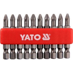 YATO Skruetr&aelig;kkerbits YT-0478, PH2 x 50 mm, 10 Stk,