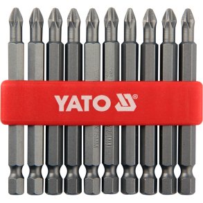 YATO Skruetr&aelig;kkerbits YT-0480, PH2 x 75 mm, 10 stk,