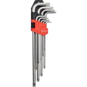 Yato YT-0511 Langt Torx N&oslash;gles&aelig;t, T10-T50, 9 Dele