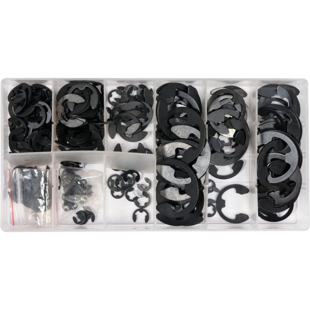 YATO S�t med E-clips, 300 Dele, Assorterede St�rrelser, YT-06884
