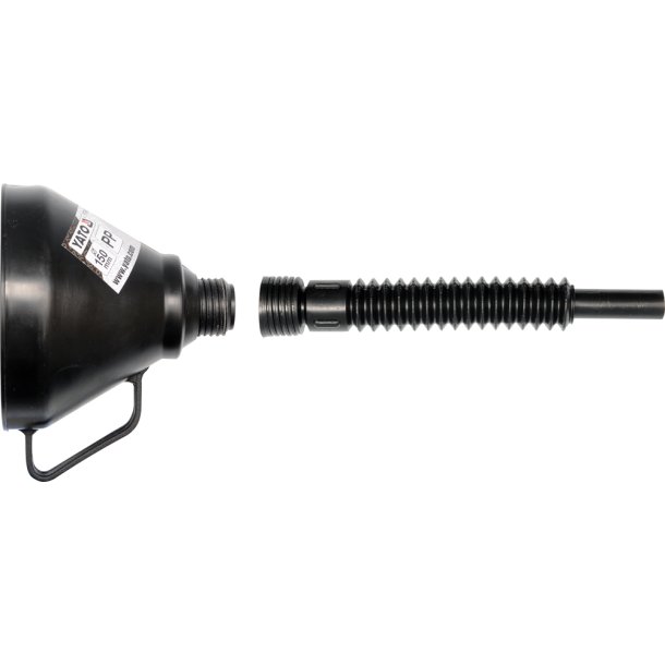 YATO 2-delt Tragt til Br�ndstof og Olie med Fleksibel Tud, 150 mm, YT-0692