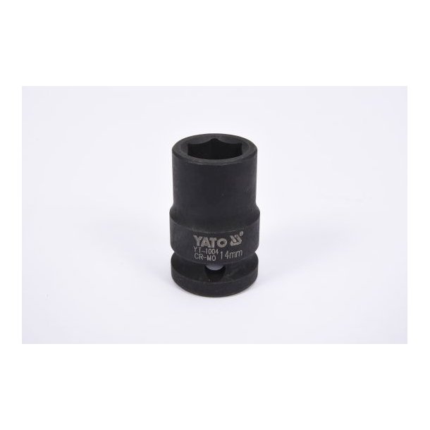 YATO Slagtop YT-1004, 1/2", 14 mm x 39 mm, 6-kant, Kort