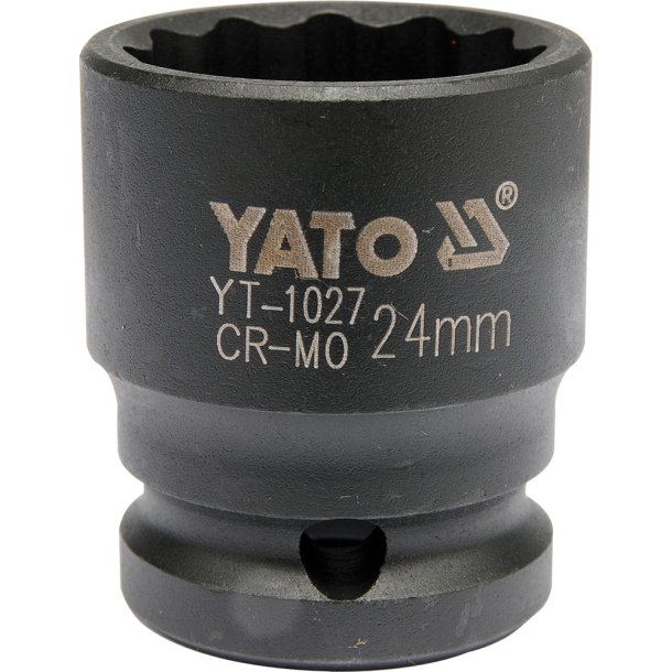 YATO Slagtop 1/2" 24 mm 12-kant CrMo