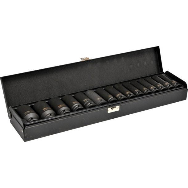 YATO YT-1055 Slagtoppes�t, 1/2", 10-32 mm, 15 Dele