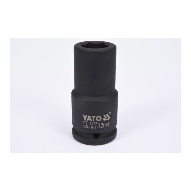 YATO Lang 6-kant Slagtop YT-1122, 3/4", 22 mm, 90 mm