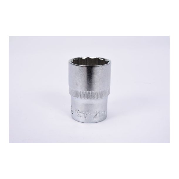YATO Kort Top YT-1283, 1/2", 21 mm, 12-kant