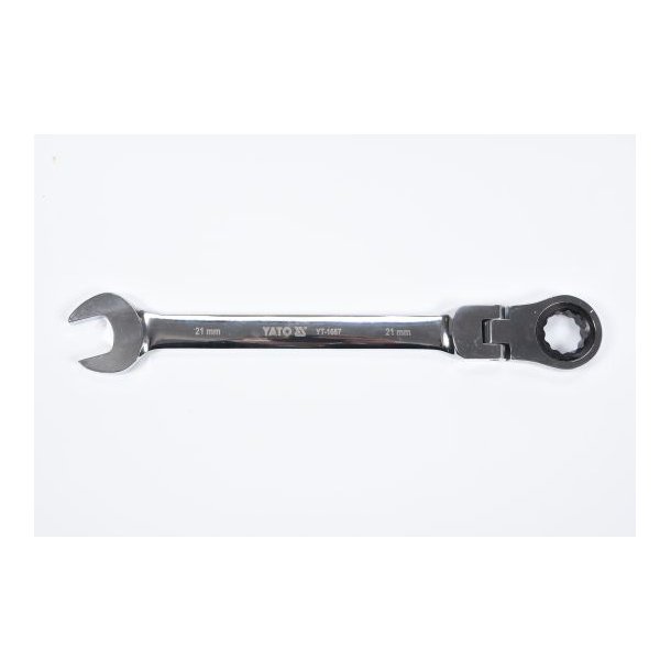 YATO Ringgaffeln&oslash;gle med Skralde og Led 21 mm