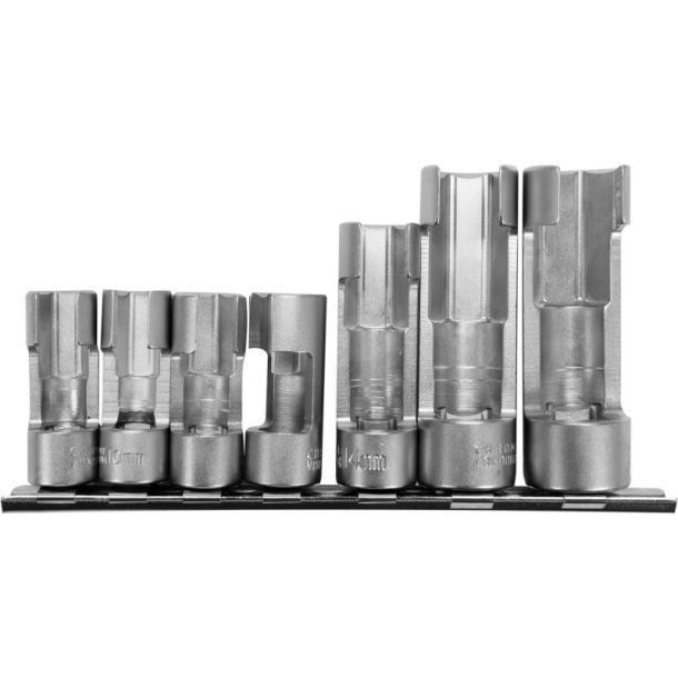 YATO &angst;bent Topn&oslash;gles&aelig;t 7 Dele 10-19mm 3/8" &amp; 1/2" YT-17508