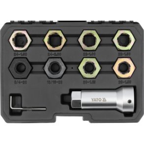 YATO Gevindreparationss&aelig;t til Drivaksler YT-17605, 10 Dele