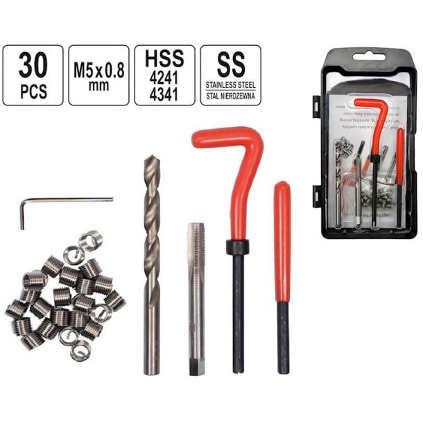 YATO Gevindreparationss&aelig;t M5x0,8 YT-17631