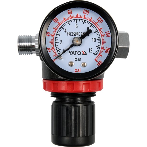 YATO Trykregulator med Manometer 1/4" 1,2 MPa