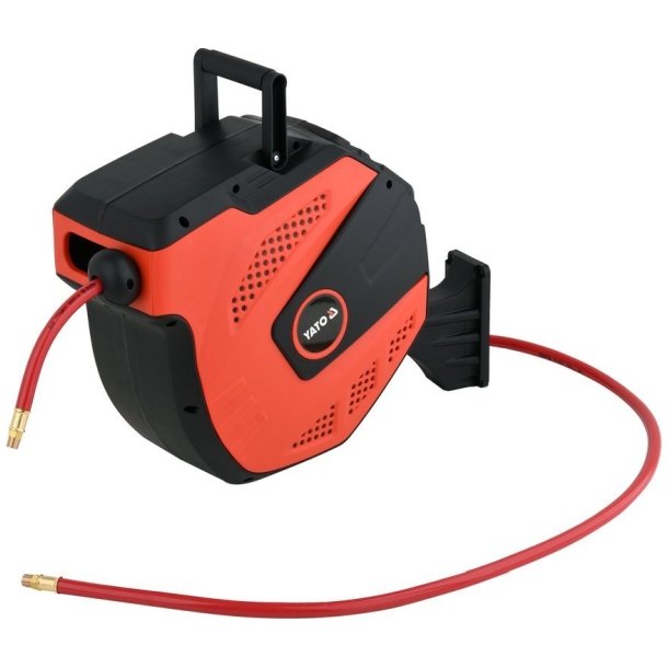 YATO Trykluftslange p&aring; Automatisk Tromle 15 m x 9,5 mm YT-24245