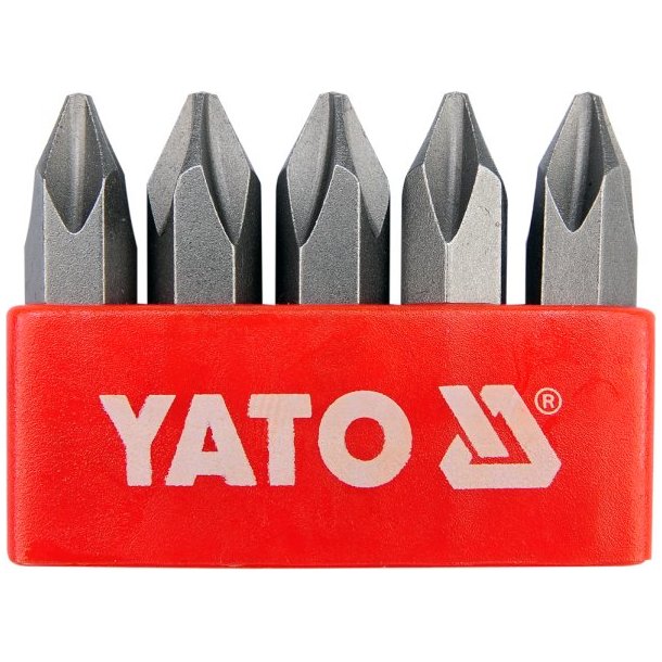 YATO Skruebits&aelig;t YT-2810, PH2, 5/16", 5 stk,