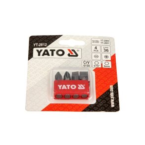 Yato Slagbits S&aelig;t YT-2812, 4 Dele, 5/16