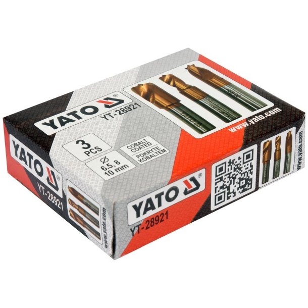 YATO Punktsvejsebor S&aelig;t YT-28921, 3 Stk,, HSS-Kobolt