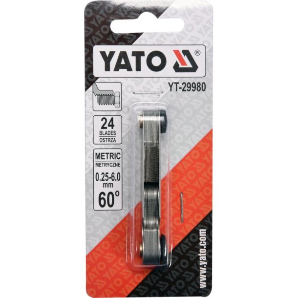YATO Metrisk Gevindl�re, 24 Blade, 0,25-6 mm