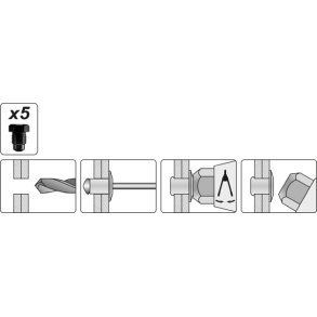 YATO Kraftnittetang YT-3609, 3,2-6,4 mm, 330 mm
