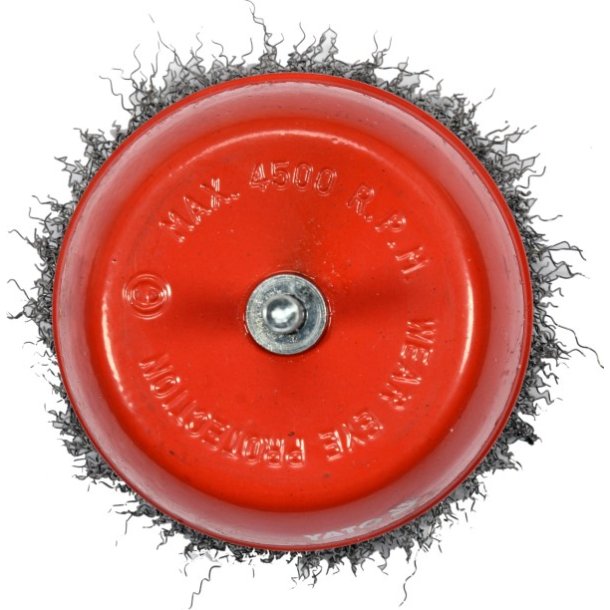 YATO YT-47511 Kopb&oslash;rste med Skaft, 100 mm, INOX