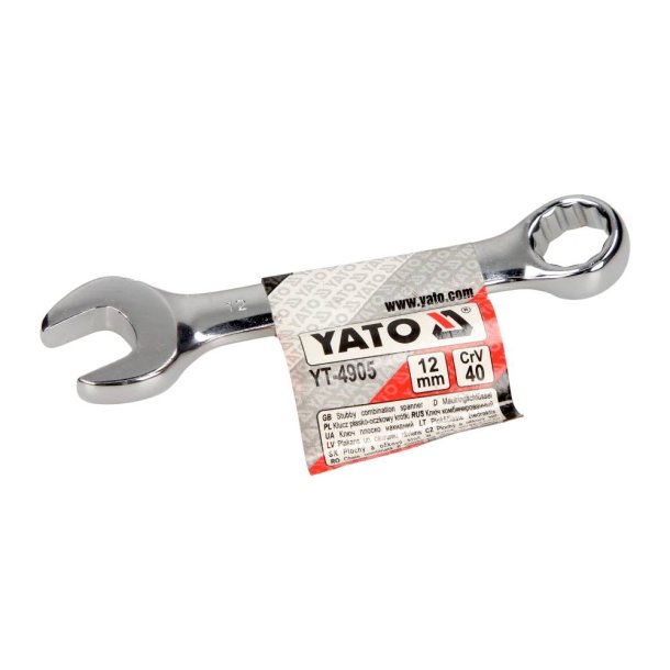 YATO Kort Ringgaffeln�gle 12 mm YT-4905