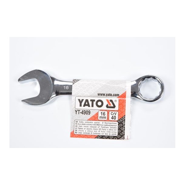 YATO Kort Ringgaffeln&oslash;gle YT-4909, 16 mm