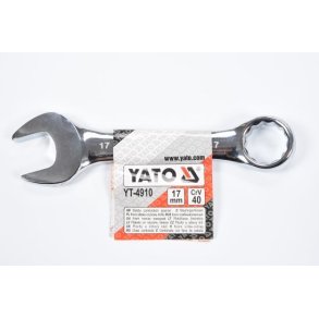 YATO Kort Ringgaffeln&oslash;gle YT-4910, 17 mm, 128 mm