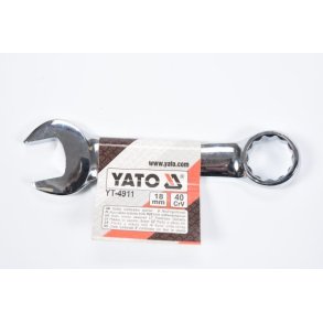 YATO Kort Ringgaffeln&oslash;gle 18 mm