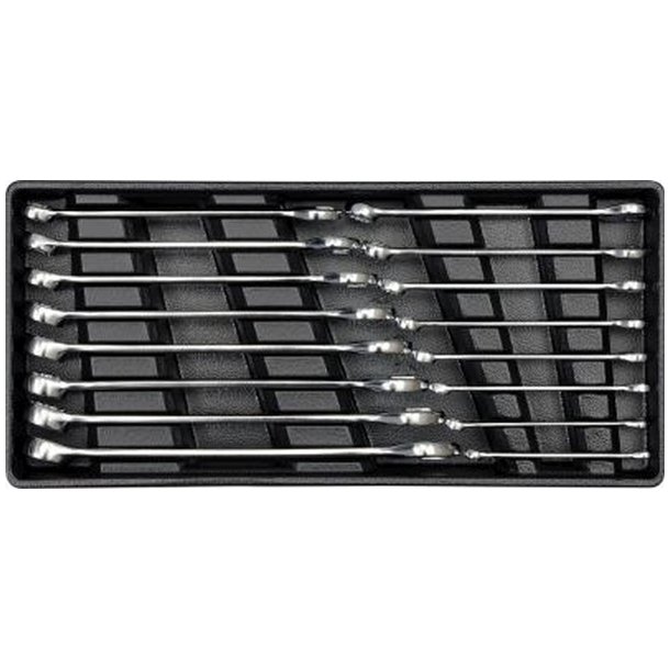 Yato Ringgaffeln&oslash;gles&aelig;t i Skuffeindl&aelig;g, 16 Dele, 6-21 mm, YT-5531