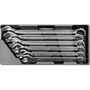 YATO Skuffeindl&aelig;g med Ringgaffeln&oslash;gler YT-5532, 6 Dele, 22-32 mm