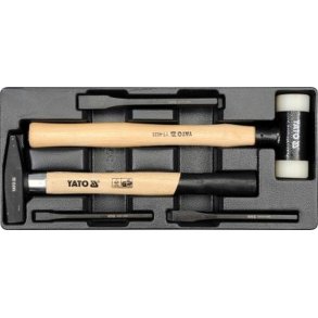 YATO YT-5540 Skuffeindl&aelig;g med Hammere og Mejsler, 5 Dele