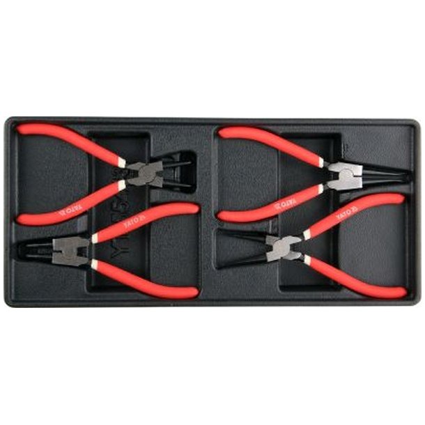 YATO Skuffeindl&aelig;g med L&aring;seringst&aelig;nger, 4 Dele, 180 mm, YT-55443