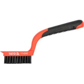 YATO Nylonb&oslash;rste YT-6349 med Skraber, 4 R&aelig;kker