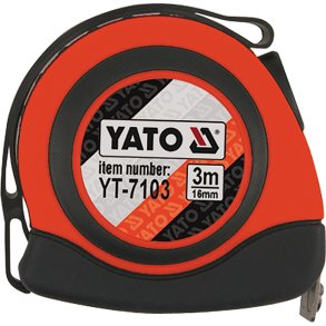 YATO M&aring;leb&aring;nd YT-7103, 3m x 16mm, Nylon, Magnetisk