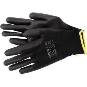 YATO YT-74729 Nylon Arbejdshandsker, Sorte, St&oslash;rrelse 9